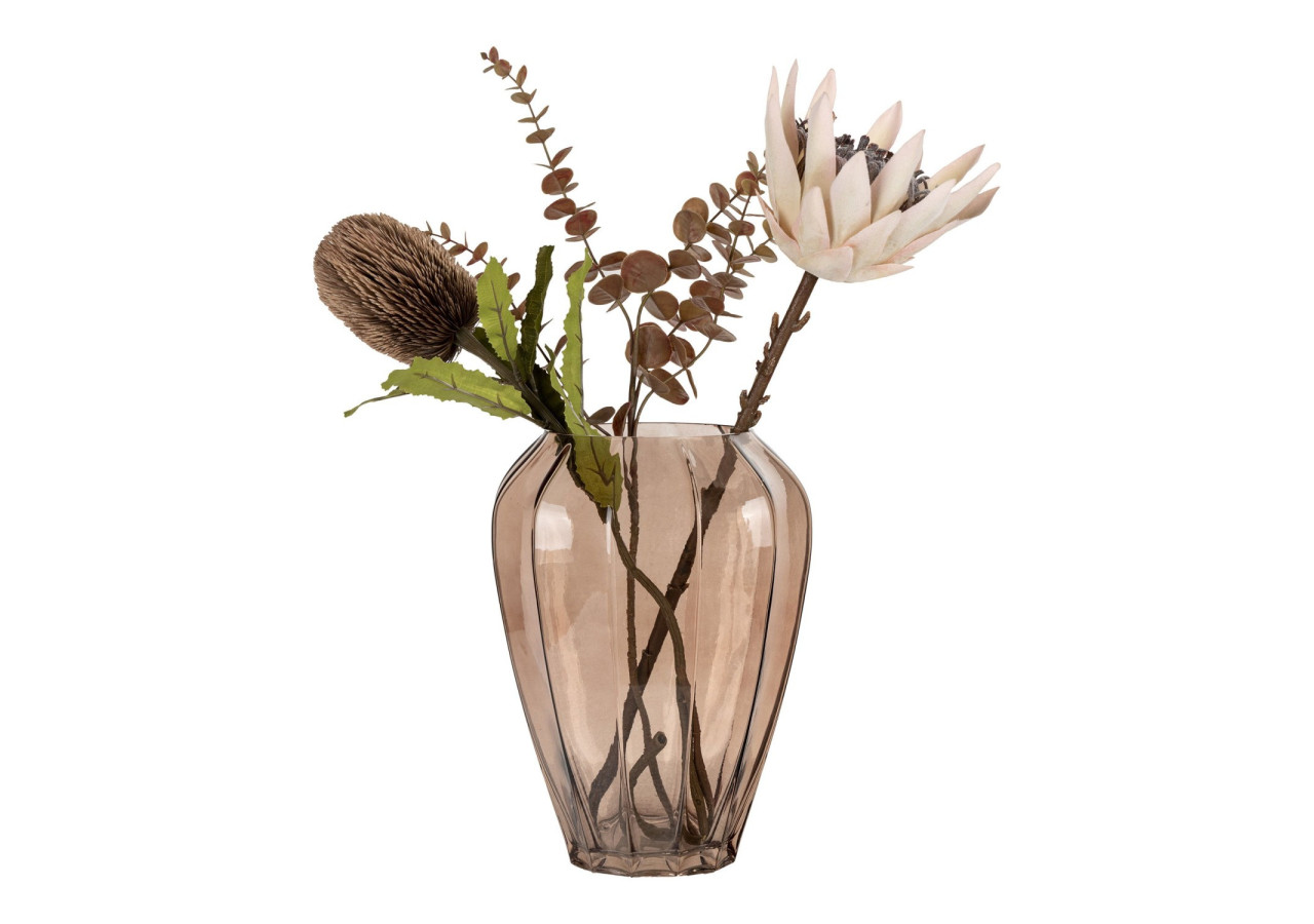 Vase en verre - Marron, dimensions 22x29 cm - 4441375 - House Nordic