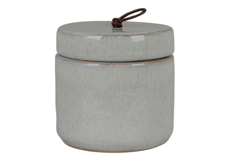 Jar en céramique - Avec couvercle, gris, rond, dimensions 10,5x10 cm - 4441758 - House Nordic 2
