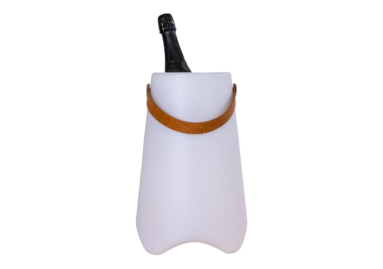 Refroidisseur à vin BRISTOL - Rechargeable avec sangle, blanc - 6405110 - House Nordic