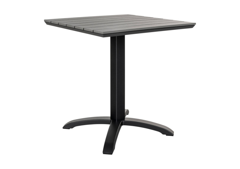 Table de café CHICAGO - Plateau gris non-bois, 70x70x72 cm - 7501120 - House Nordic