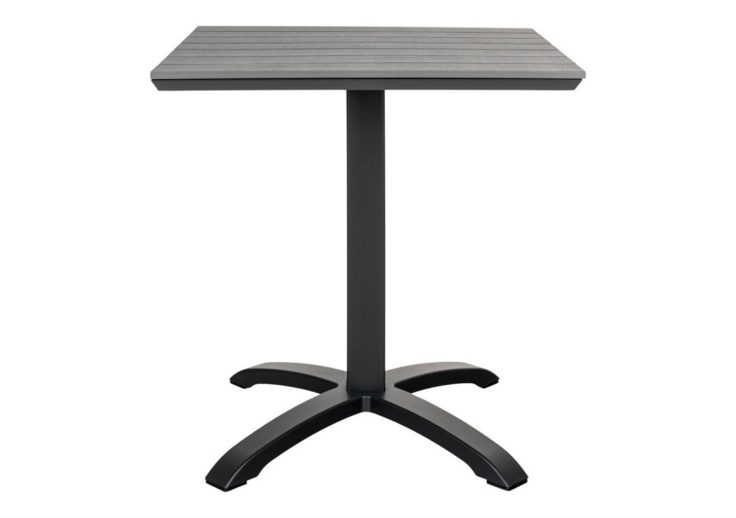 Table de café CHICAGO - Plateau gris non-bois, 70x70x72 cm - 7501120 - House Nordic