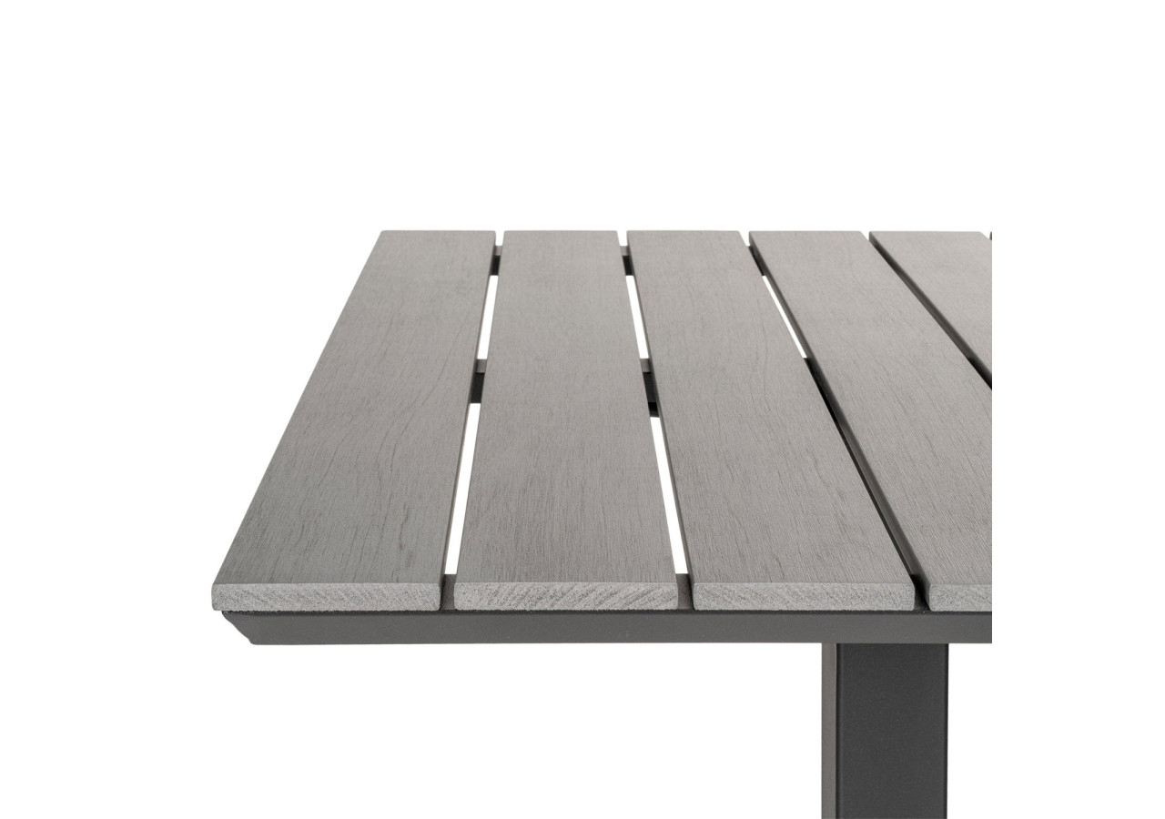 Table de café CHICAGO - Plateau gris non-bois, 70x70x72 cm - 7501120 - House Nordic