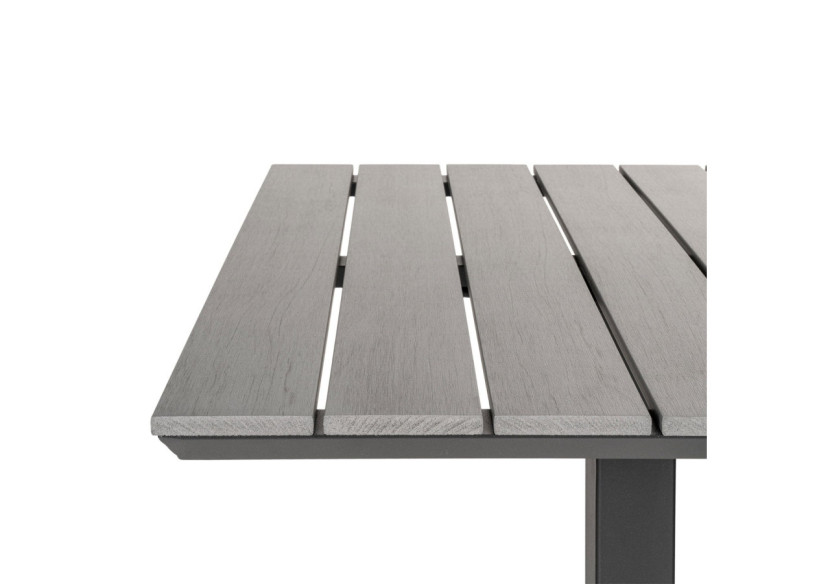 Table de café CHICAGO - Plateau gris non-bois, 70x70x72 cm - 7501120 - House Nordic