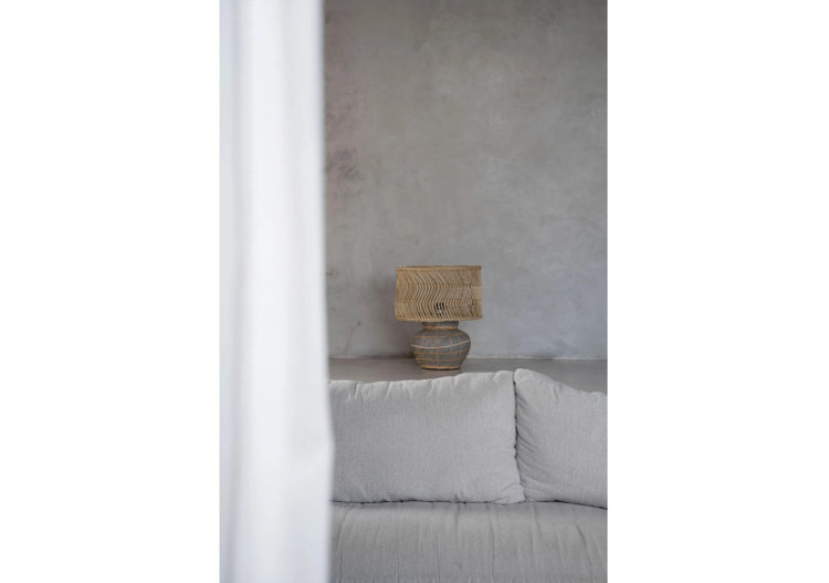 Lampe de table KYTHIRA - Béton naturel - JABR094NCon - Bazar Bizar 2