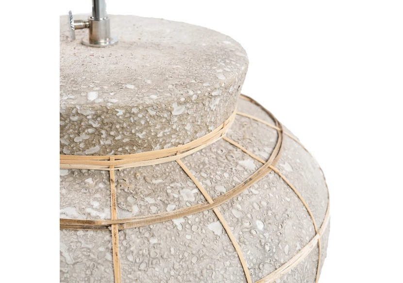 Lampe de table KYTHIRA - Béton naturel - JABR094NCon - Bazar Bizar