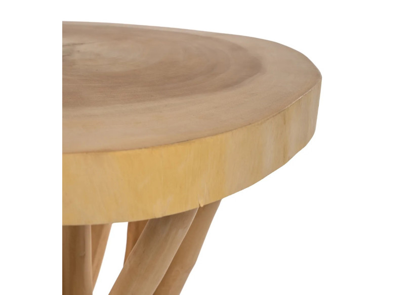 Table de Bar GILI - Bois Teck Entrelacé - JAMA003N - Bazar Bizar