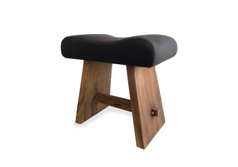 Tabouret SUAR avec Cuir - Noir Naturel - JACI021NB - Bazar Bizar Tabouret SUAR avec Cuir - Noir Naturel - JACI021NB - Bazar Bizar