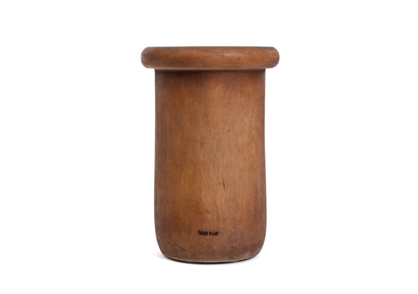 Tabouret Killa - Bois Suar Naturel et Fini Brillant - JACI011N - Bazar Bizar