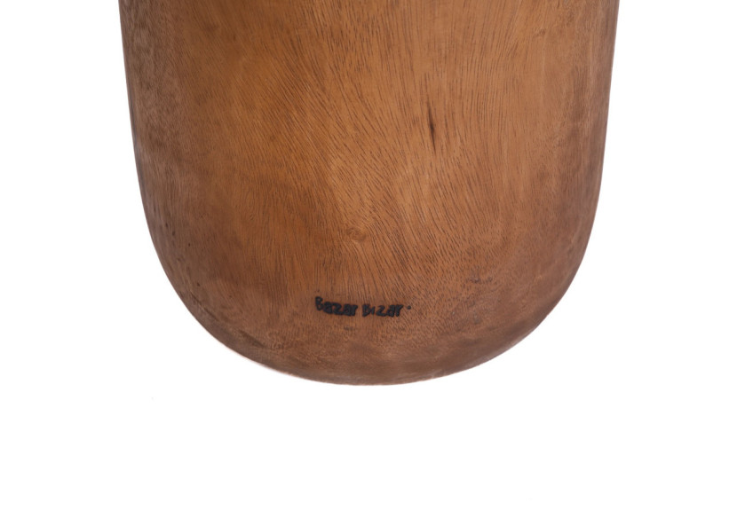 Tabouret Killa - Bois Suar Naturel et Fini Brillant - JACI011N - Bazar Bizar