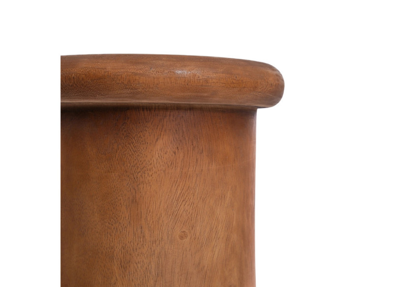 Tabouret Killa - Bois Suar Naturel et Fini Brillant - JACI011N - Bazar Bizar