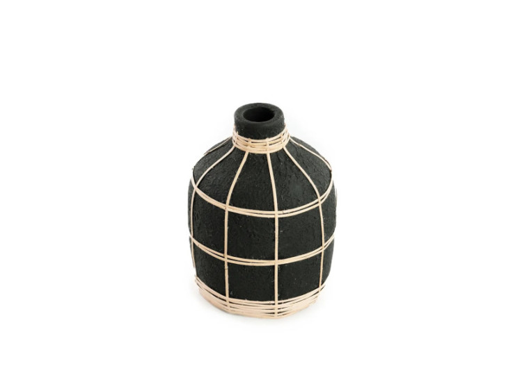 Vase Whoopy - Terracotta Noir Naturel - S - JABR090BN-S - Bazar Bizar