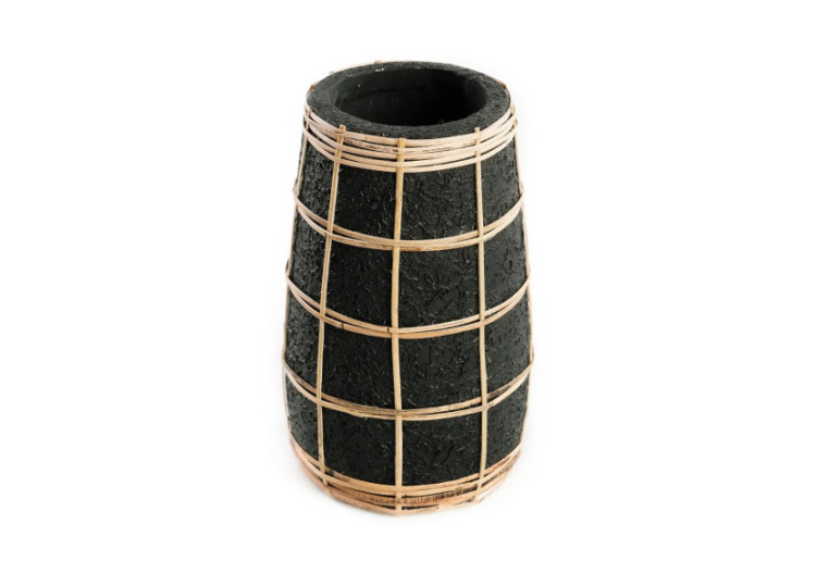 Vase Élégant The Cutie - Terracotta Noir Naturel - S - JABR086BN-S - Bazar Bizar