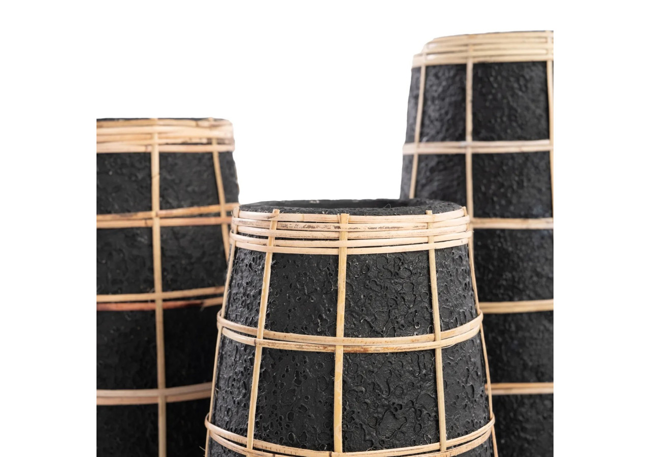 Vase Élégant The Cutie - Terracotta Noir Naturel - S - JABR086BN-S - Bazar Bizar