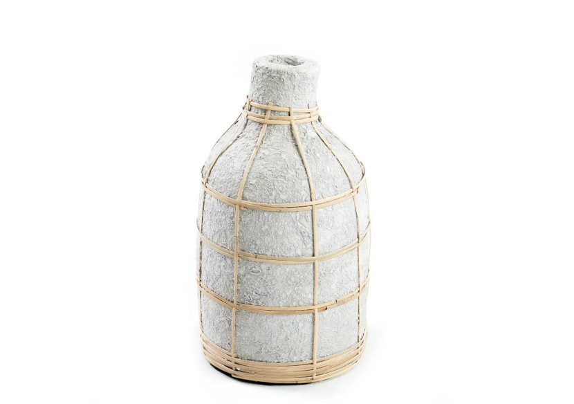 Vase Chic The Whoopy - Béton Naturel - L - JABR090ConN-L - Bazar Bizar