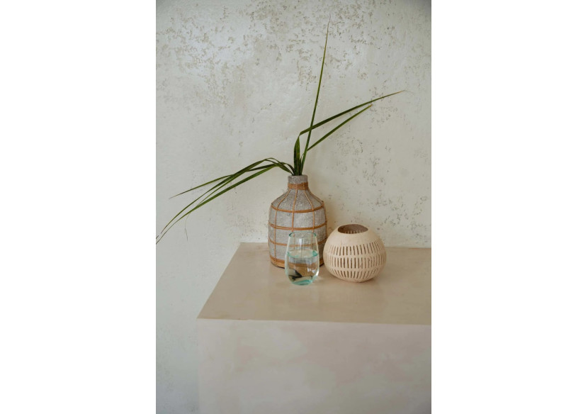 Vase Chic The Whoopy - Béton Naturel - L - JABR090ConN-L - Bazar Bizar