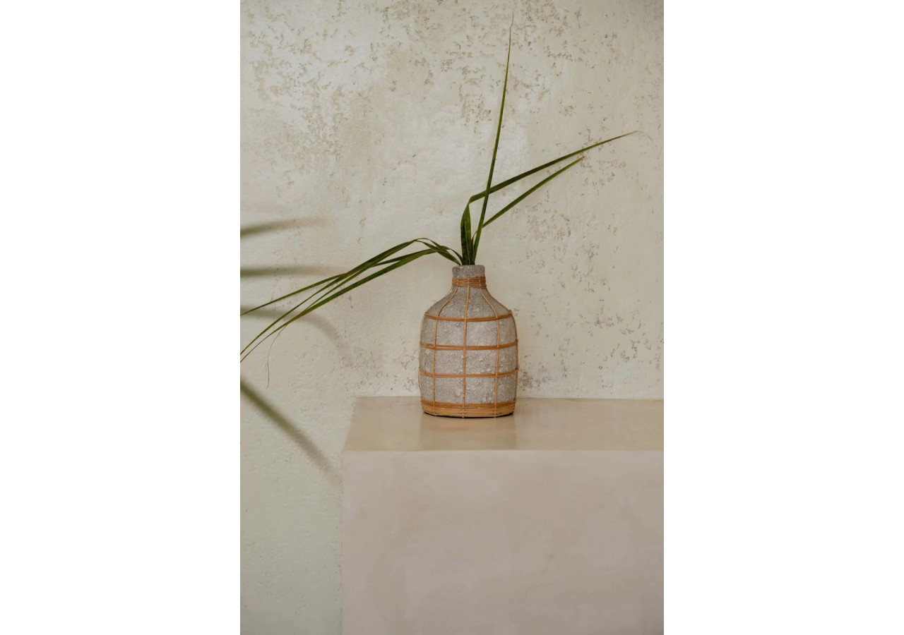 Vase Chic The Whoopy - Béton Naturel - L - JABR090ConN-L - Bazar Bizar