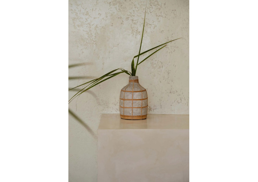 Vase Chic The Whoopy - Béton Naturel - L - JABR090ConN-L - Bazar Bizar