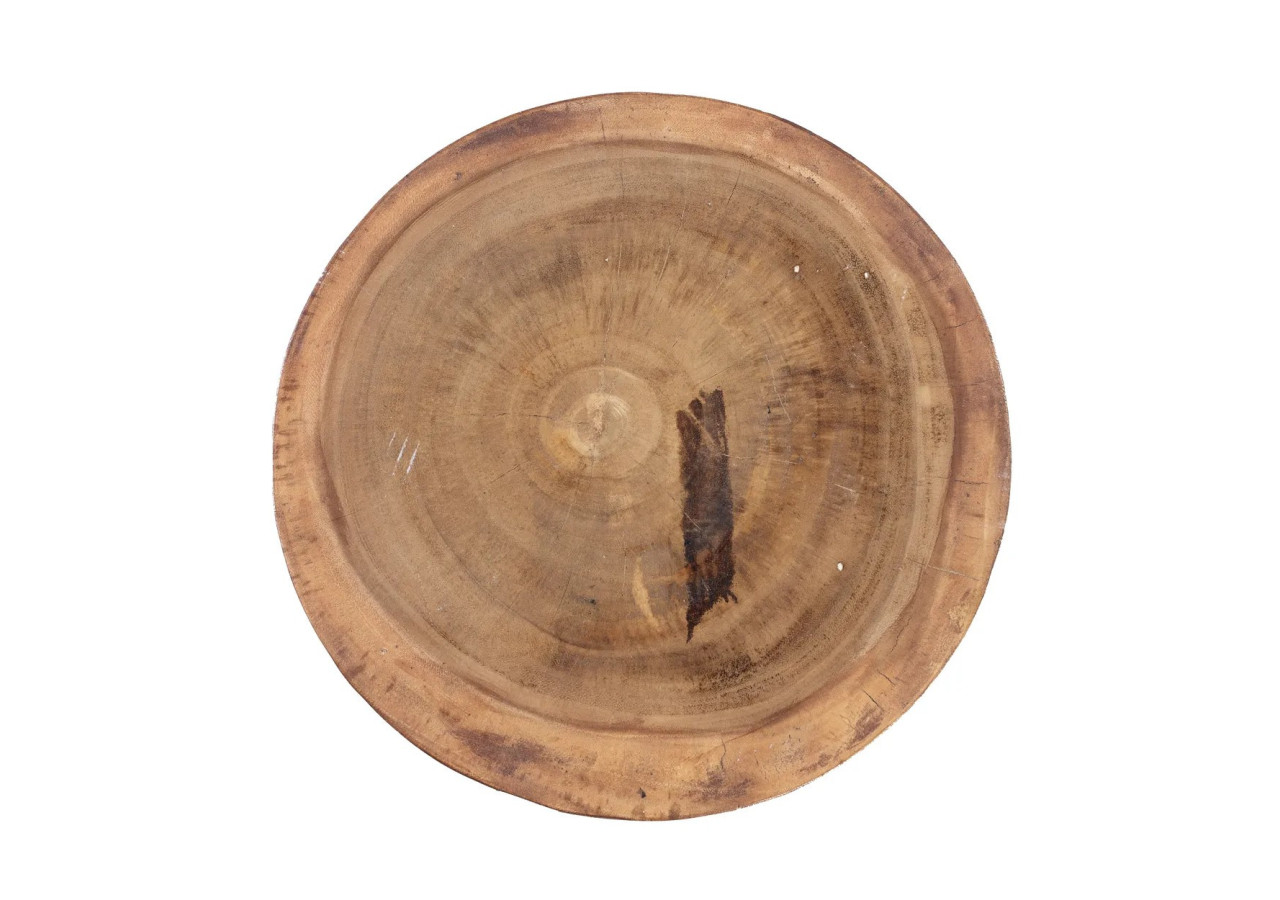 Tabouret Élégant The Massaka - Bois Naturel - JACI006N - Bazar Bizar