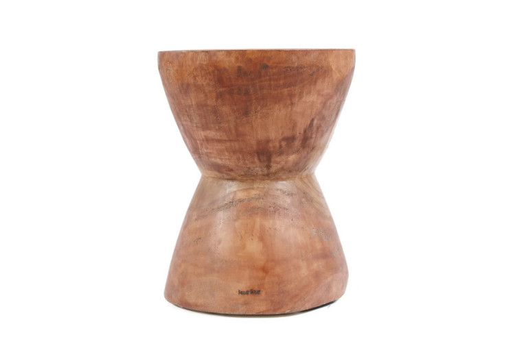 Tabouret Naturel The Kona - Bois Suar - JACI009N - Bazar Bizar