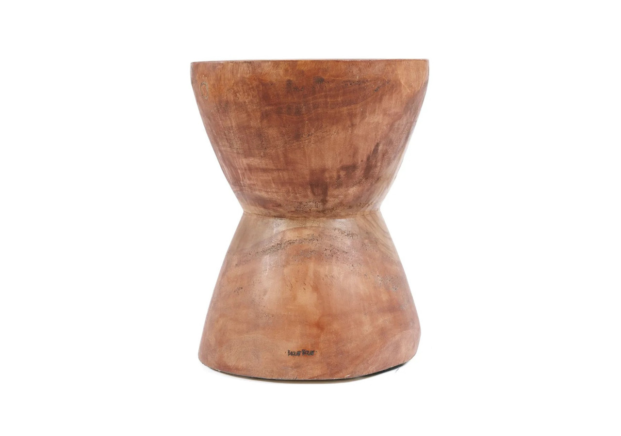 Tabouret Naturel The Kona - Bois Suar - JACI009N - Bazar Bizar