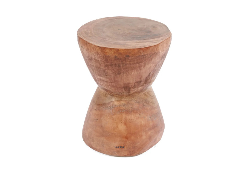 Tabouret Naturel The Kona - Bois Suar - JACI009N - Bazar Bizar