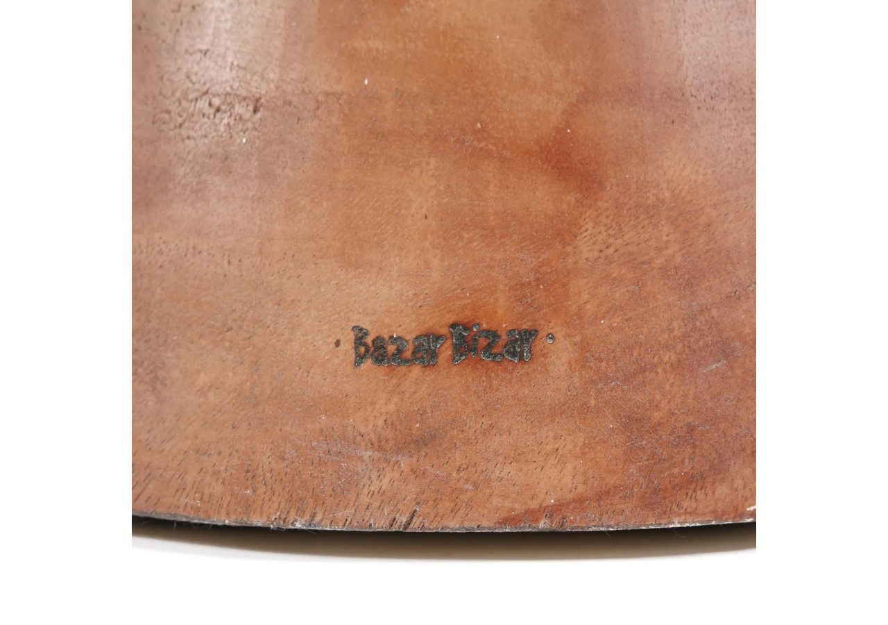 Tabouret Naturel The Kona - Bois Suar - JACI009N - Bazar Bizar