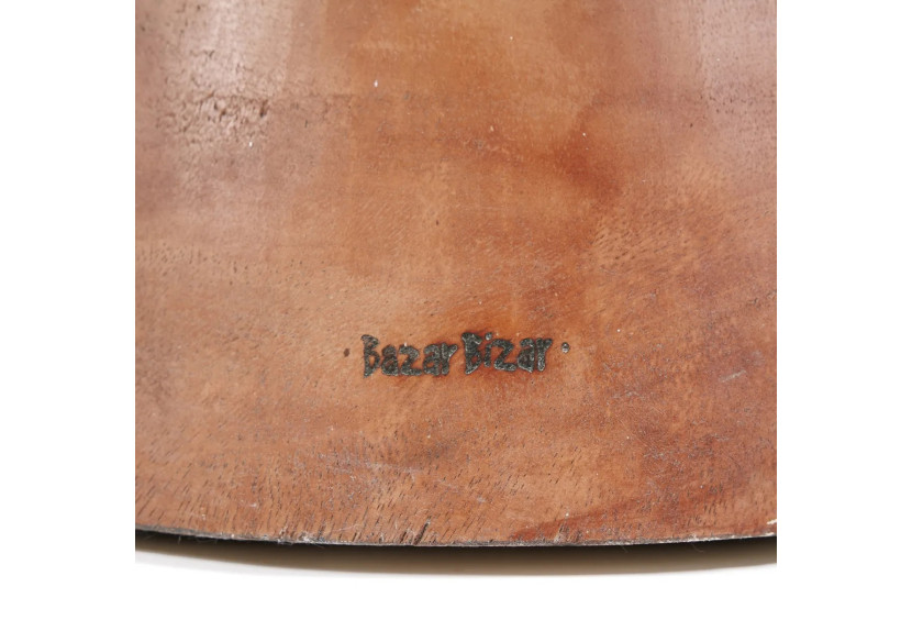 Tabouret Naturel The Kona - Bois Suar - JACI009N - Bazar Bizar