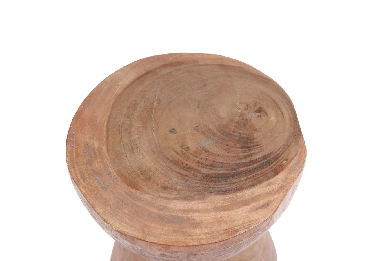 Tabouret Naturel The Kona - Bois Suar - JACI009N - Bazar Bizar