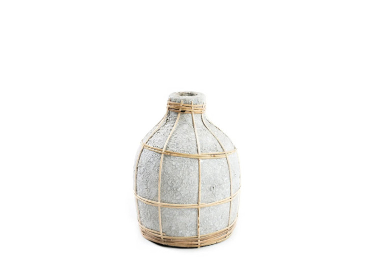 Vase Chic The Whoopy - Béton Naturel - S - JABR090ConN-S - Bazar Bizar