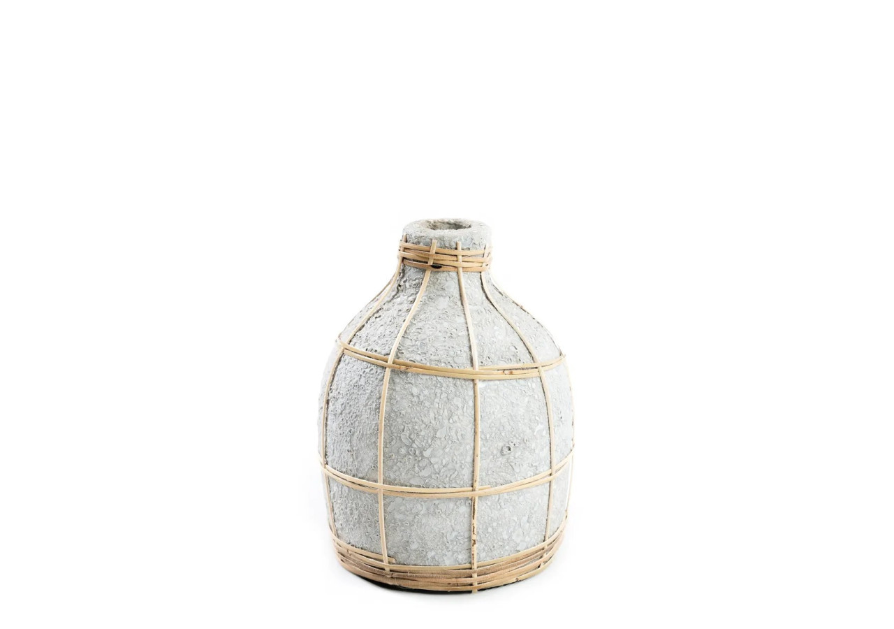 Vase Chic The Whoopy - Béton Naturel - S - JABR090ConN-S - Bazar Bizar