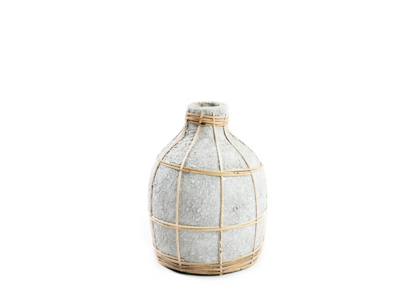 Vase Chic The Whoopy - Béton Naturel - S - JABR090ConN-S - Bazar Bizar