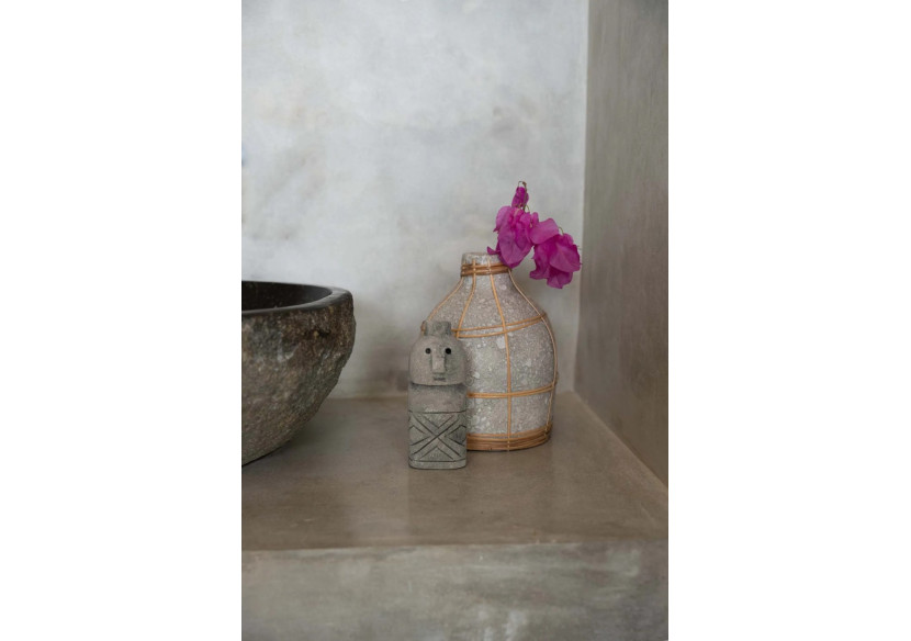 Vase Chic The Whoopy - Béton Naturel - S - JABR090ConN-S - Bazar Bizar