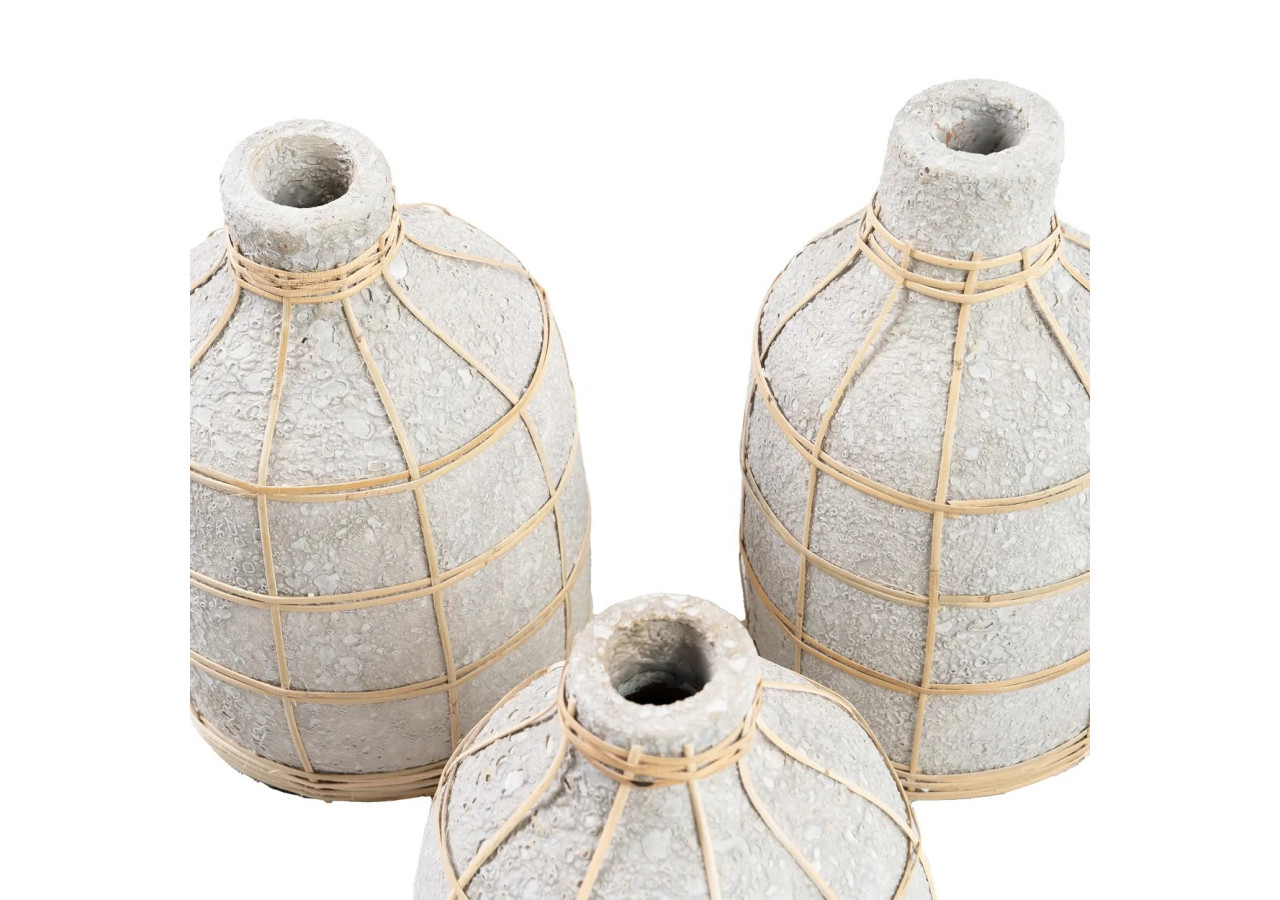 Vase Chic The Whoopy - Béton Naturel - S - JABR090ConN-S - Bazar Bizar