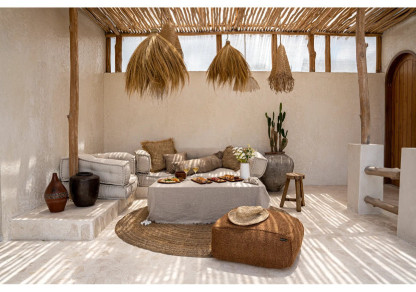 Chapeau Pantai - Seagrass et coquillages léger - BABOM003N - Bazar Bizar