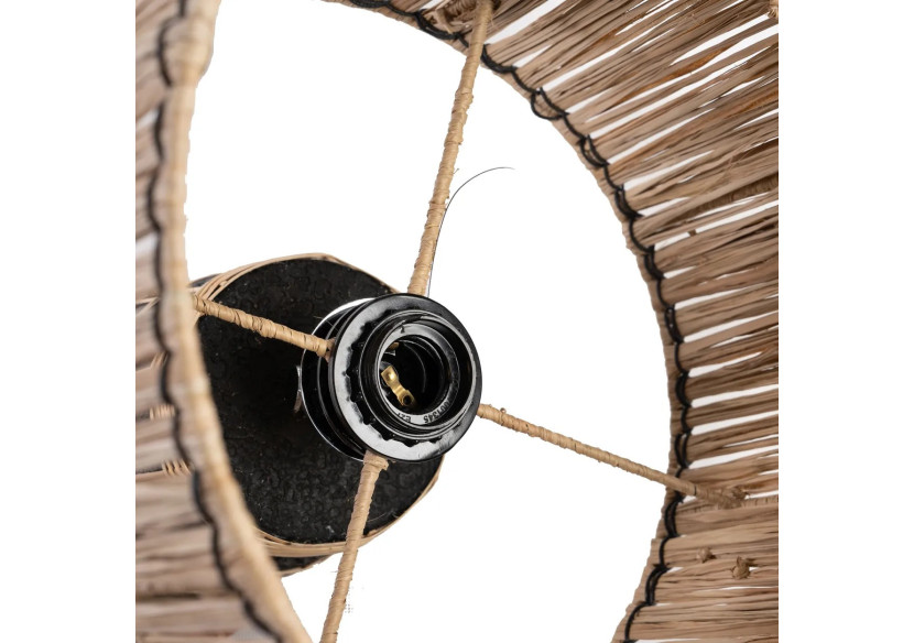 Lampe de table Skiathos - Noir naturel en terracotta - JABR079NB - Bazar Bizar