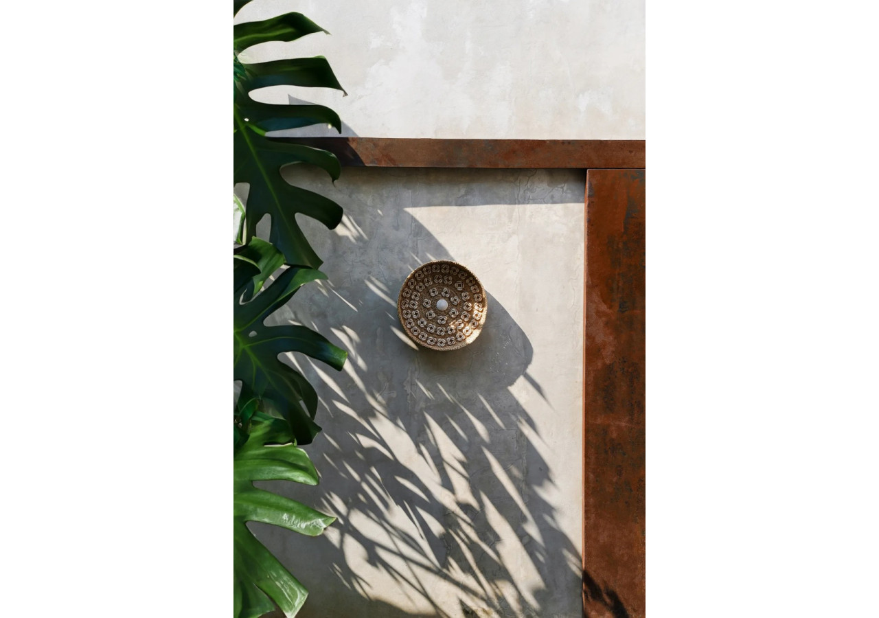 Assiette Caribe Shell - Naturelle blanche - Taille M_40 - JABR071NW-M - Bazar Bizar