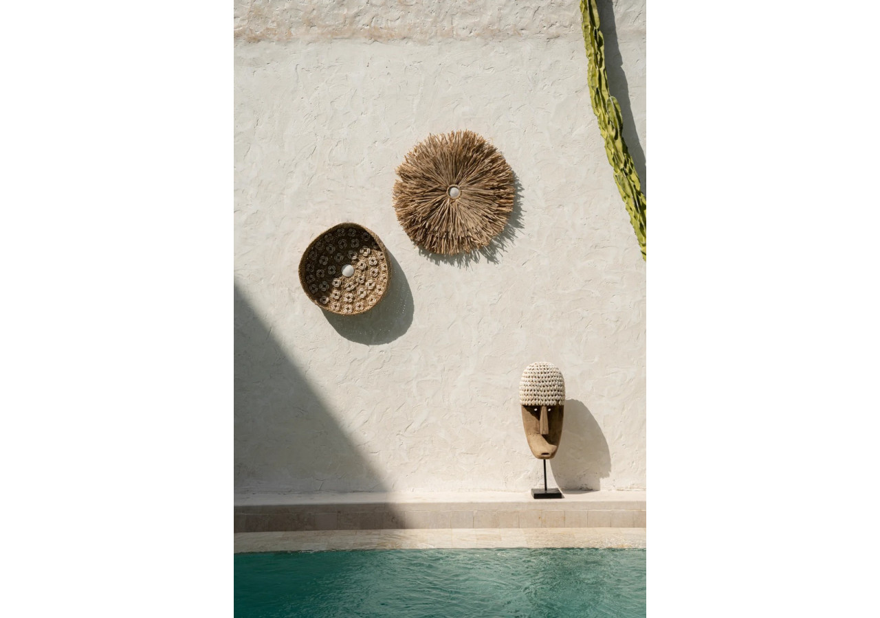 Assiette Caribe Shell - Naturelle blanche - Taille M_40 - JABR071NW-M - Bazar Bizar