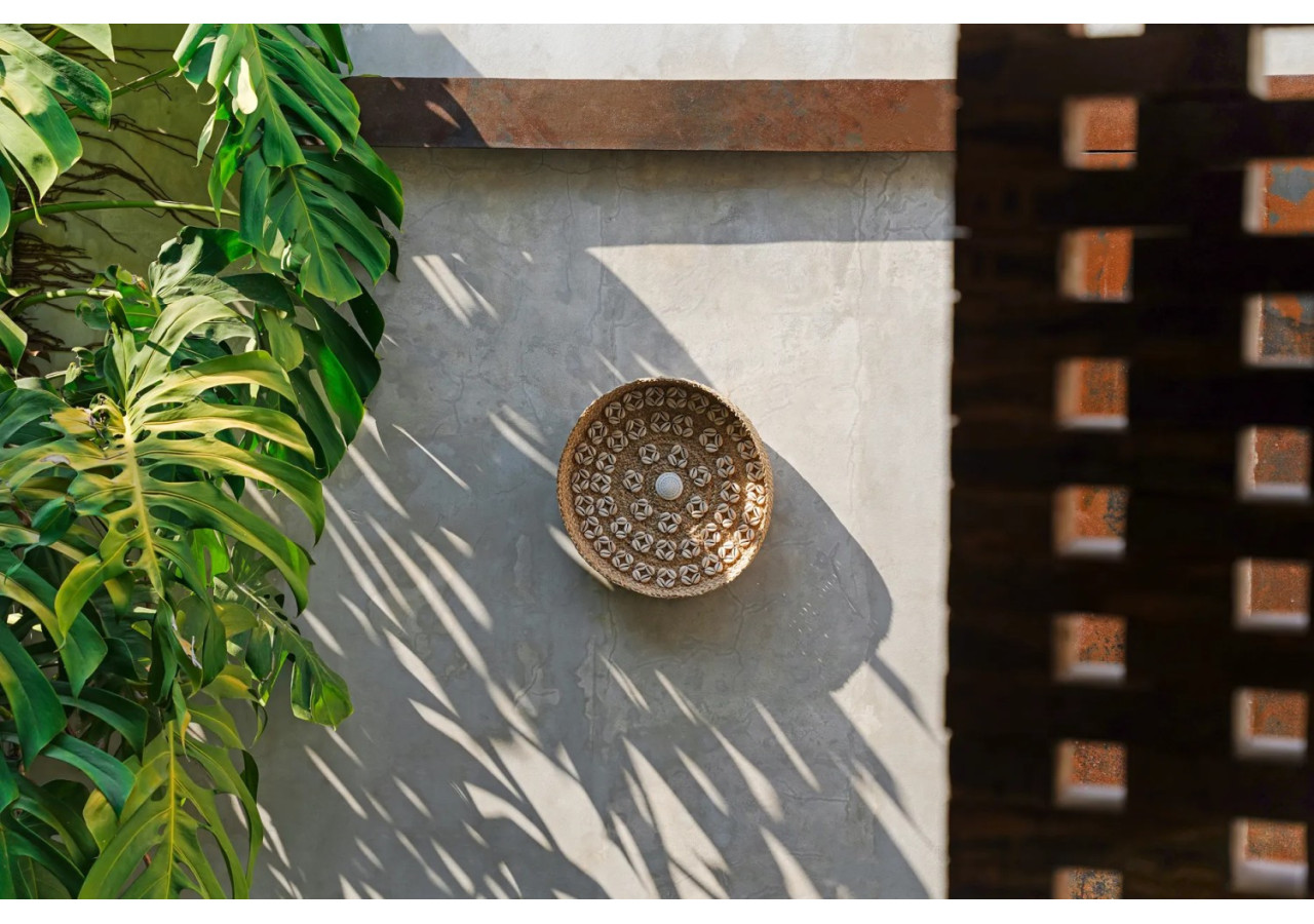 Assiette Caribe Shell - Naturelle blanche - Taille M_40 - JABR071NW-M - Bazar Bizar