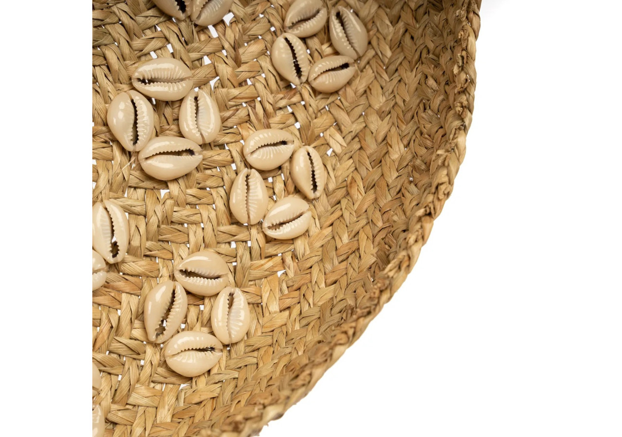 Assiette Caribe Shell - Naturelle blanche - Taille M_40 - JABR071NW-M - Bazar Bizar