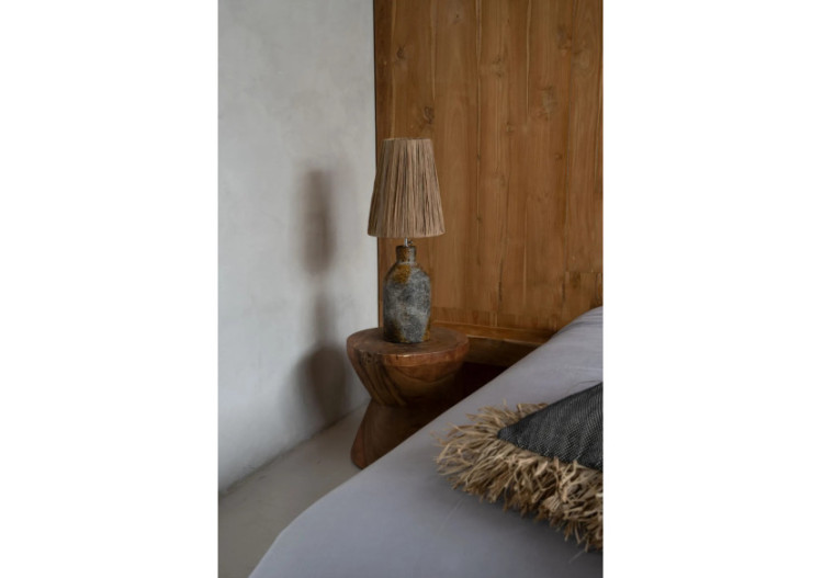 Lampe de table Ithaka - Gris antique au design unique - JABR082AGN - Bazar Bizar 2