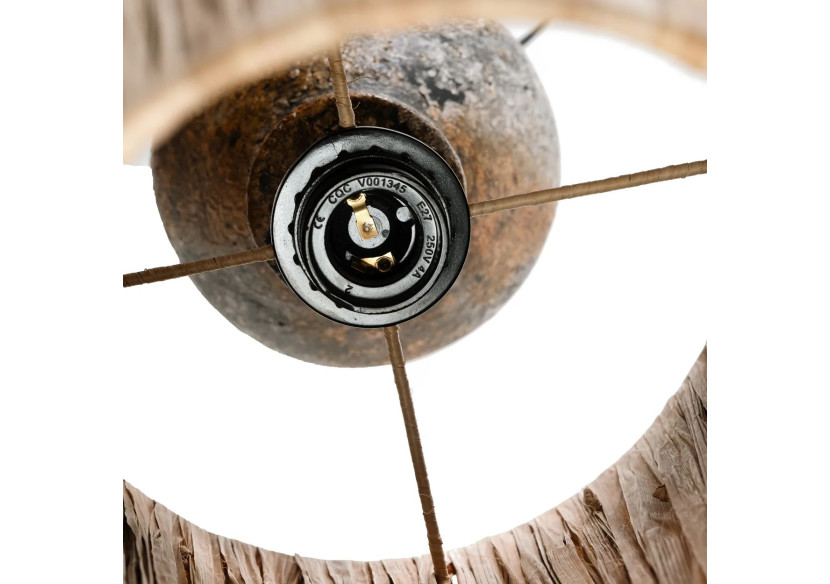 Lampe de table Ithaka - Gris antique au design unique - JABR082AGN - Bazar Bizar