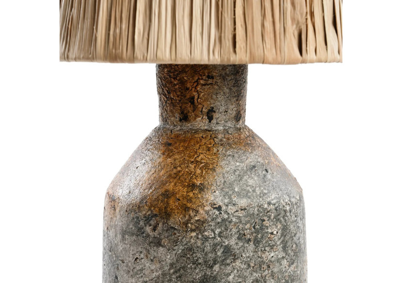 Lampe de table Ithaka - Gris antique au design unique - JABR082AGN - Bazar Bizar