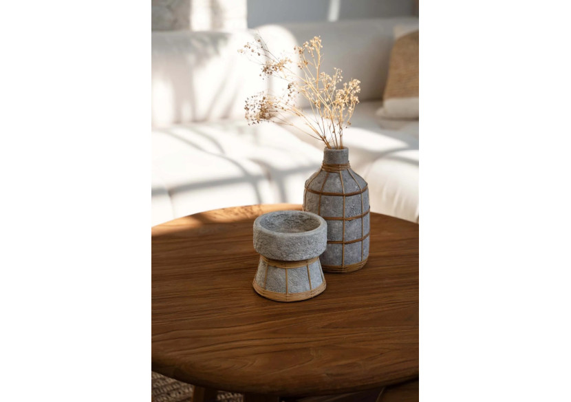 Bougeoir Serene en béton - Petit modèle naturel - JABR088ConN-S - Bazar Bizar Bougeoir Serene en béton - Petit modèle naturel - JABR088ConN-S - Bazar Bizar