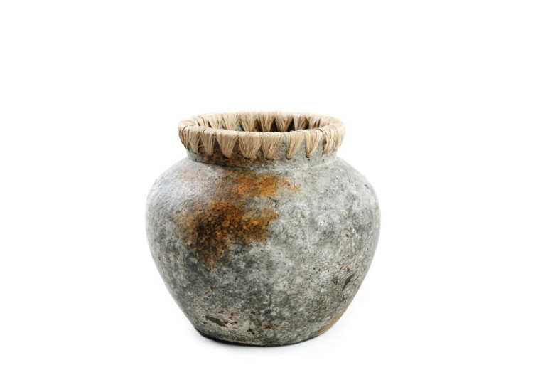 Vase Styly en terracotta antique - Petit modèle - JABR041AG-S - Bazar Bizar