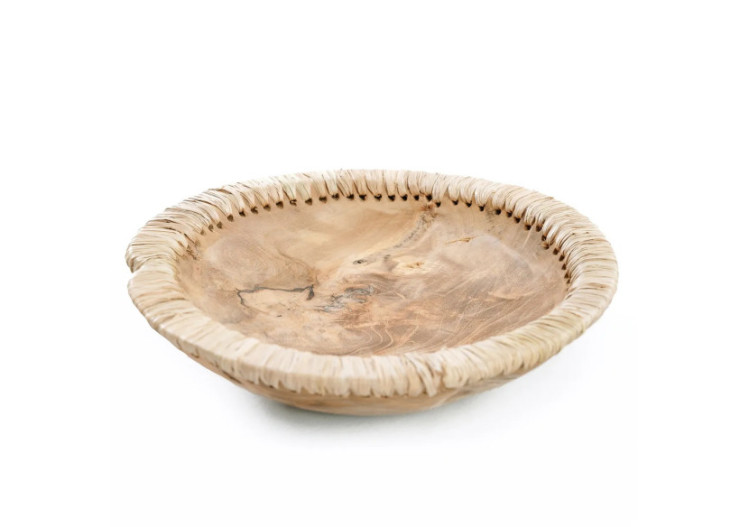 Bol Naturel Like Me - Taille M - Teck et Cuir - JABR077N-M - Bazar Bizar