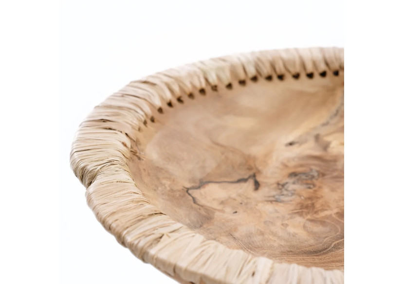 Bol Naturel Like Me - Taille M - Teck et Cuir - JABR077N-M - Bazar Bizar Bol Naturel Like Me - Taille M - Teck et Cuir - JABR077N-M - Bazar Bizar