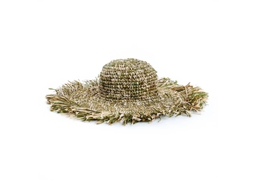 Chapeau d'Été Fiesta - Vert Naturel - BABOM005NGr - Bazar Bizar Chapeau d'Été Fiesta - Vert Naturel - BABOM005NGr - Bazar Bizar