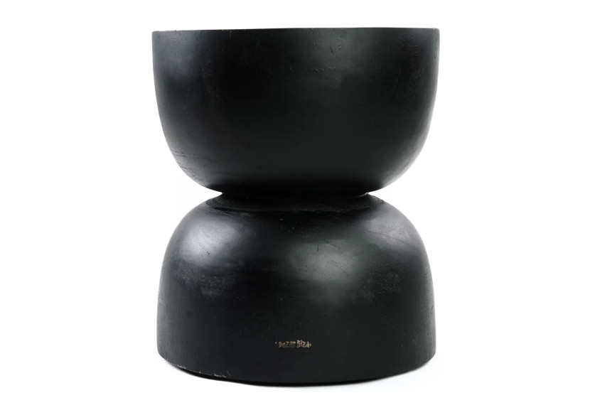 Tabouret Karbun - Noir Naturel - JACI015BN - Bazar Bizar