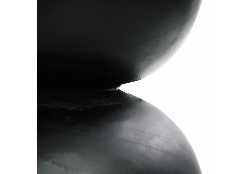 Tabouret Karbun - Noir Naturel - JACI015BN - Bazar Bizar