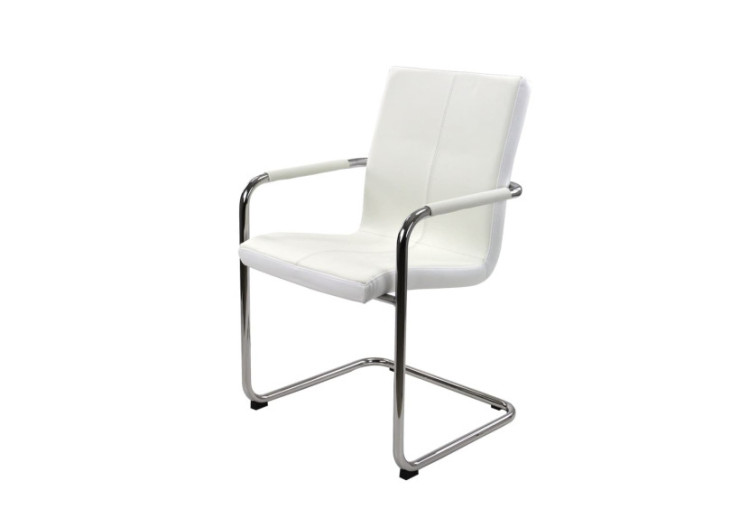 Chaise de Réunion S Series - Cuir Vegan Blanc - 3000035 - Workliving